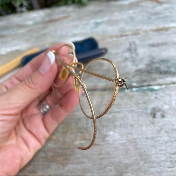 B&L 12 K GF vintage round glasses with case - Picture 4 of 8